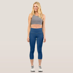 Leggings Capri Bleu De Minuit - Personnalisé
