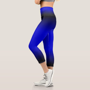 Leggings Capri Bleu électrique solide
