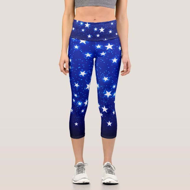 Leggings Capri Blue Stargazer (Recto)