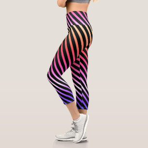 Leggings Capri Bright Ombre Géométrique