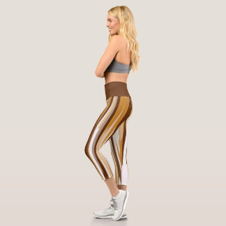 Leggings Capri Brown et jaune