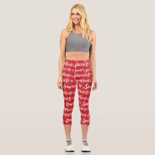 Leggings Capri Buddy l'Elfe Sourire est mon Motif favori