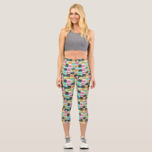 Leggings Capri Cadeau Chat   Motif de chat mignon Kawaii