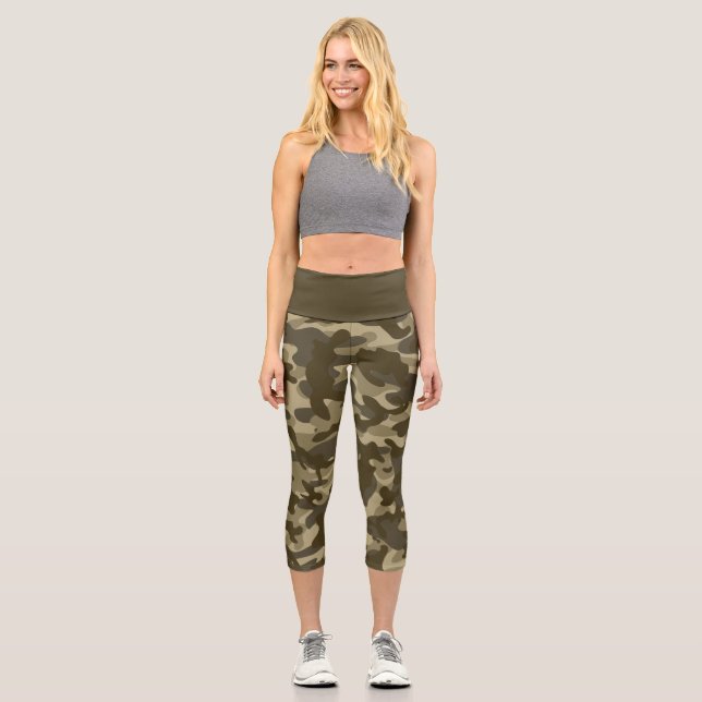 Leggings Capri Camouflage central (Recto)