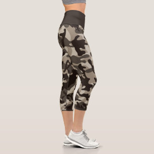 Leggings Capri Camouflage du quartier fermé