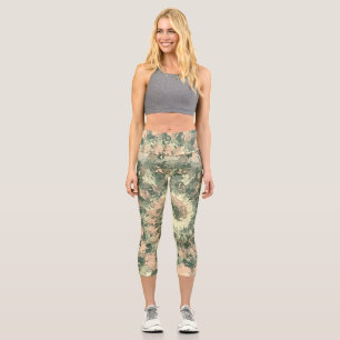 Leggings Capri Camouflage militaire coloré