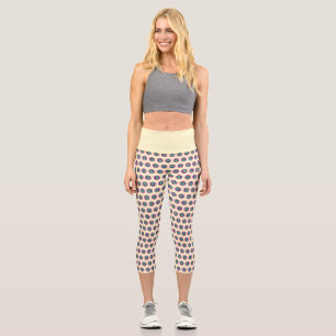 Leggings Capri Capri géométrique haut-taille - Design élégant