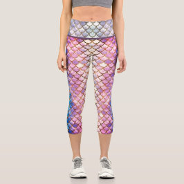 Leggings Capri capri Hohe Meerjungfrau