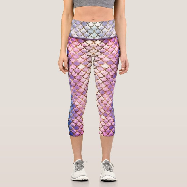Leggings Capri capri Hohe Meerjungfrau (Vorderseite)