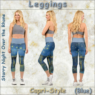 Leggings Capri CAPRI STYLE LEGINGS "Starry Night O.T.R" van Gogh