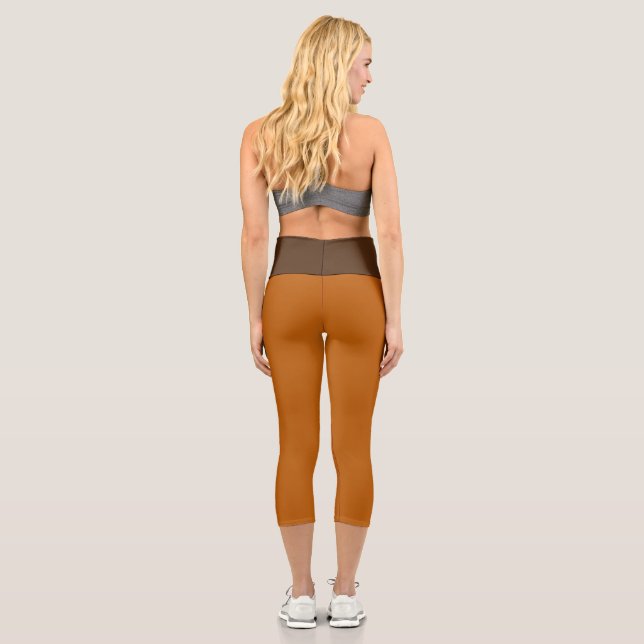 Leggings Capri Capris À DEUX TONNES / Haute Taille (Verso)