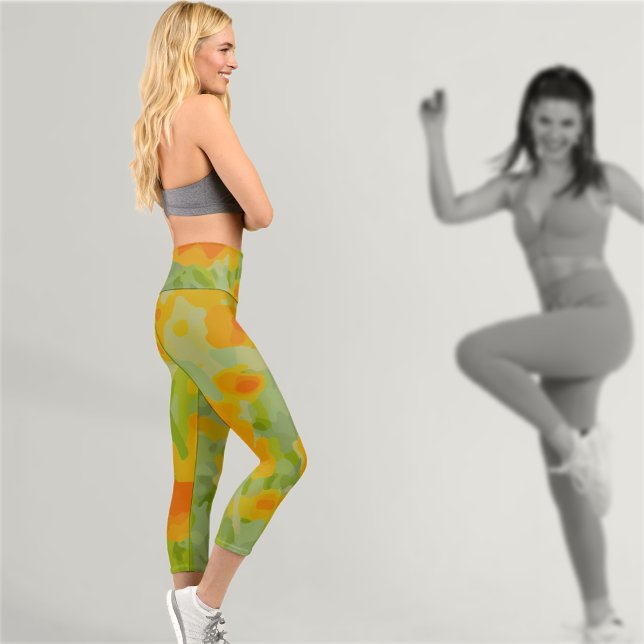 Leggings Capri Capris à haute taille de coupe-beurre (Créateur téléchargé)