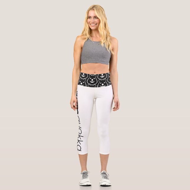 Leggings Capri Capris de taille haute Gymquokka (Recto)