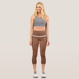 Leggings Capri Capris en cuir haut tailleCapris haut taille