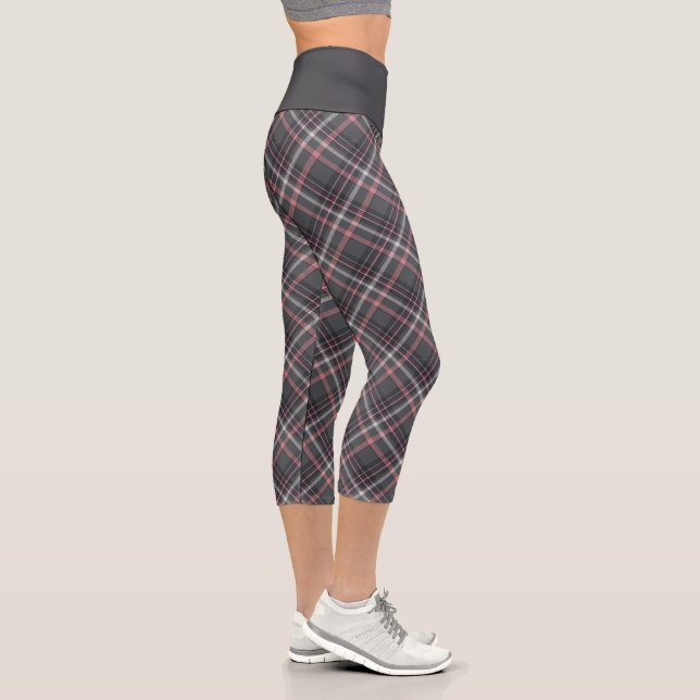 Leggings Capri Capris gris et rose (Droite)