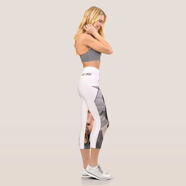 Leggings Capri Capris haute taille et agrafée (Droite)