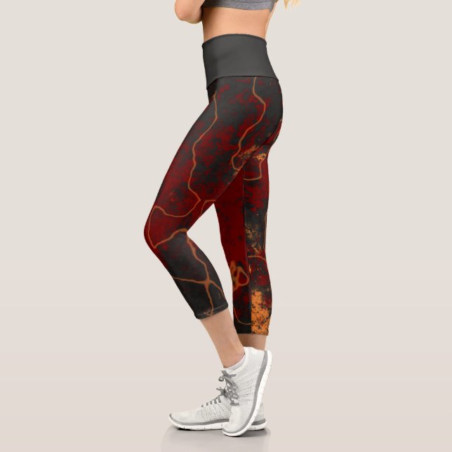 Leggings Capri Capris taille haute Lava (Gauche)