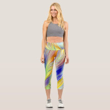 Capris, un design abstrait tendance multicolore
