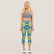Capris, un motif de tissu tendance multicolore des