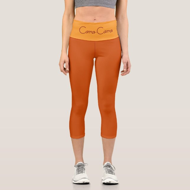 Leggings Capri "CARA-CARA" Custom High-Waisted Capri Pants  (Recto)