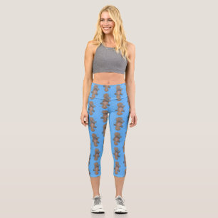 Leggings Capri Caricature de platypus bébé très heureuse