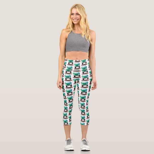 Leggings Capri Caricature de voiture 4 X4 hors route (Recto)