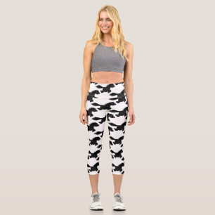 Leggings Capri Caricature du poney mignon des Shetland