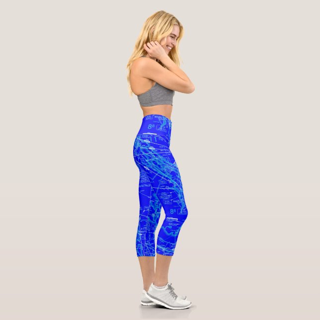 Leggings Capri Cartes aériennes Capri (Droite)