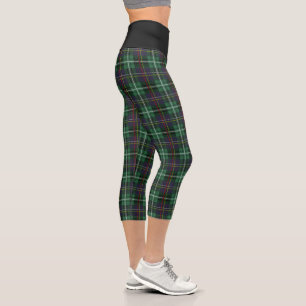 Leggings Capri Carton vert et noir Capris
