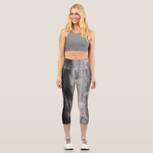 Leggings Capri Cascade majestueuse Boka, Slovénie noir blanc