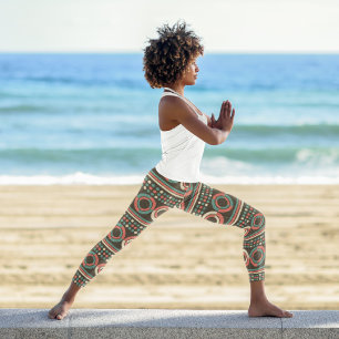 Leggings Capri Cercles Geo Retro