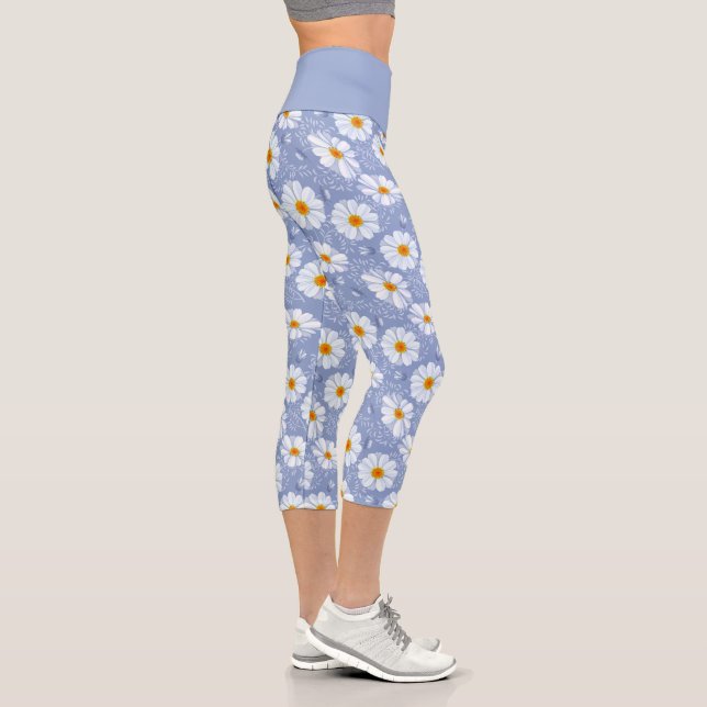 Leggings Capri Champ de marguerites Capris haut taille (Droite)