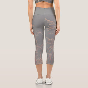 Leggings Capri Charcoal Grey Golden Tree Bruns Sky