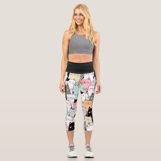 Leggings Capri Chats heureux