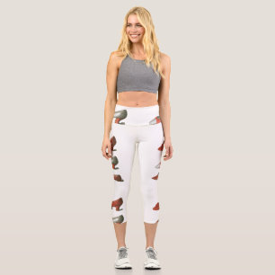 Leggings Capri Chaussures rouges vintages