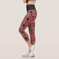 Chibi Harley Quinn Checker Motif