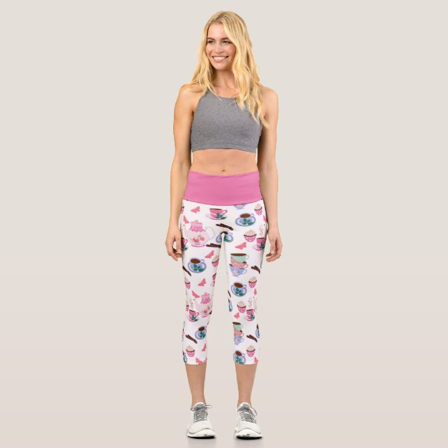 Leggings Capri Chic Fun Tea Party (Recto)
