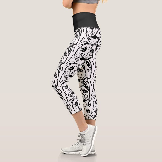 Leggings Capri Chien taureau américain (Gauche)