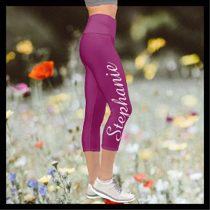 Leggings Capri CHOISISSEZ VOTRE COULEUR ou Berry yoga capri leggi