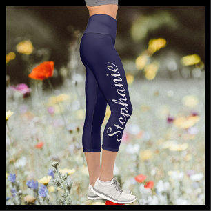 Leggings Capri CHOISISSEZ VOTRE COULEUR Personnalisé yoga capri l