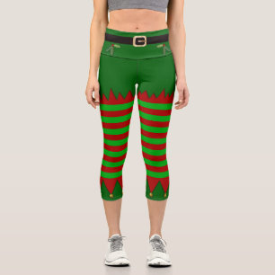 Leggings Capri Christmas Elf