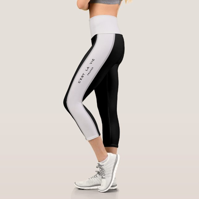 Leggings Capri Citation française La Vie est Belle, La Vie (Gauche)