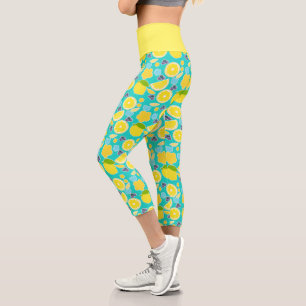 Leggings Capri Citron d'été moderne
