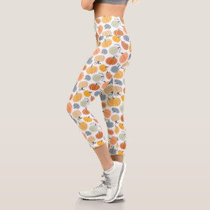 Leggings Capri Citrouille coloré Motif gourd