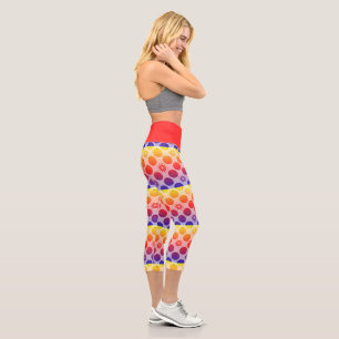 Leggings Capri Citrus Rainbow PopArt