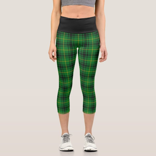 Leggings Capri Clan classique Arthur MacArthur Tartan Plaid (Recto)