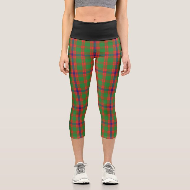 Leggings Capri Clan classique Skene Tartan Plaid (Recto)