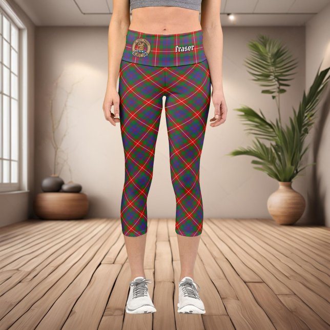 Leggings Capri Clan Fraser de Lovat Tartan (Créateur téléchargé)