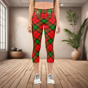 Leggings Capri Clan Kerr Crest sur Tartan