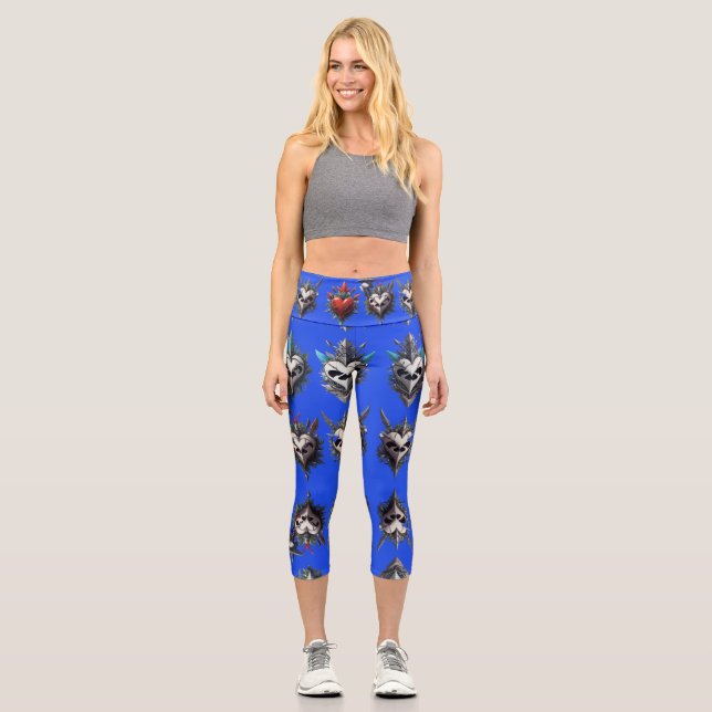 Leggings Capri Coeur avec épines (Recto)